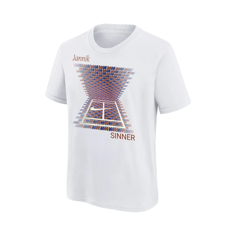 Jannik Sinner T-Shirt Jungen-Weiß