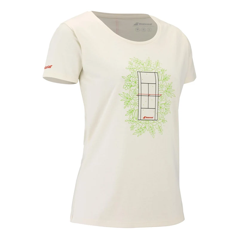 EX Message T-Shirt Damen-creme
