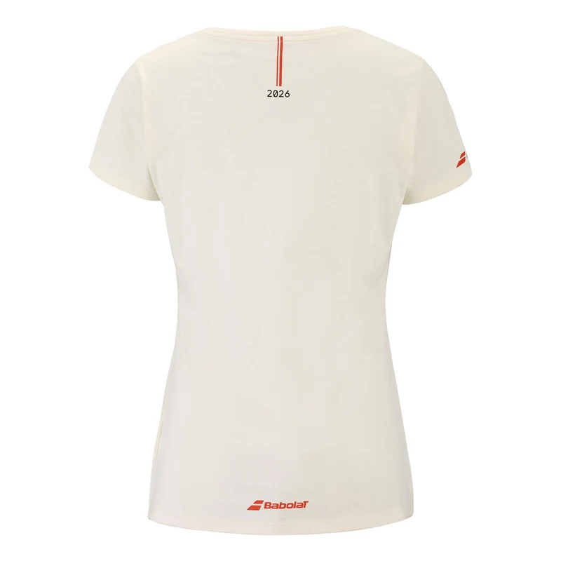 EX Message T-Shirt Damen-creme