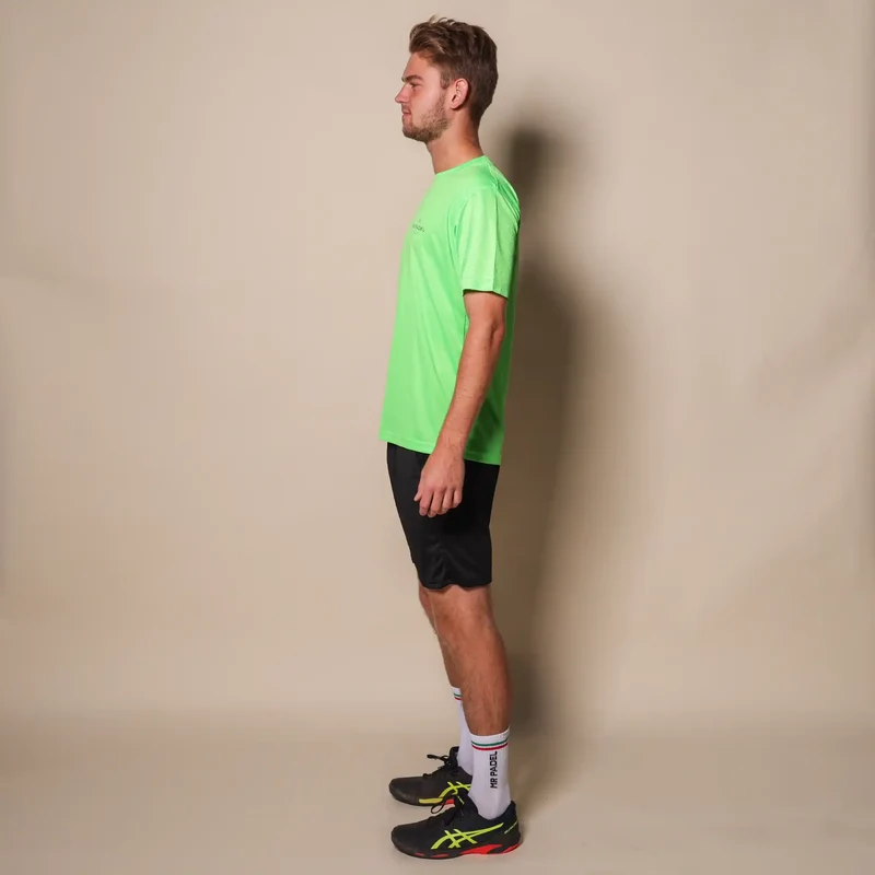 Mr Padelshirt Regular Fit Neon Groen