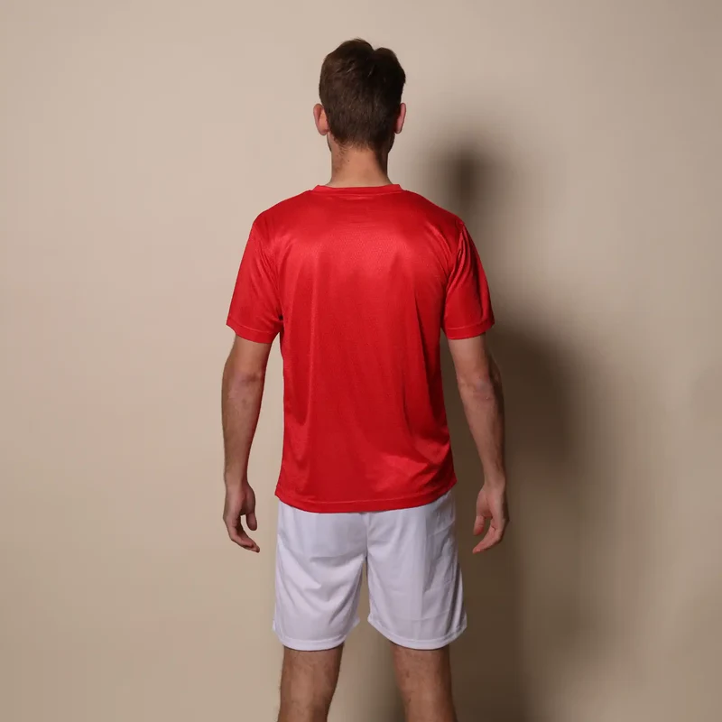 Mr Padelshirt Regular Fit Rood