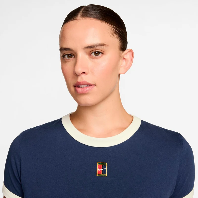 Heritage T-Shirt Damen-dunkelblau, creme