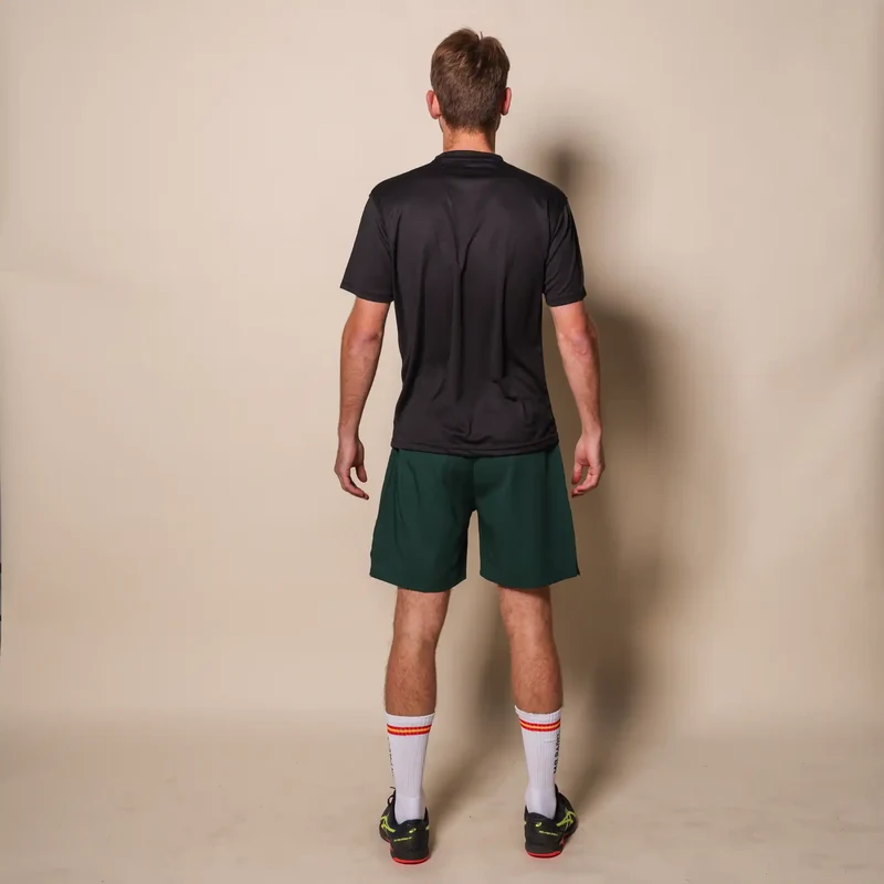 Padelshirt Slim fit Zwart