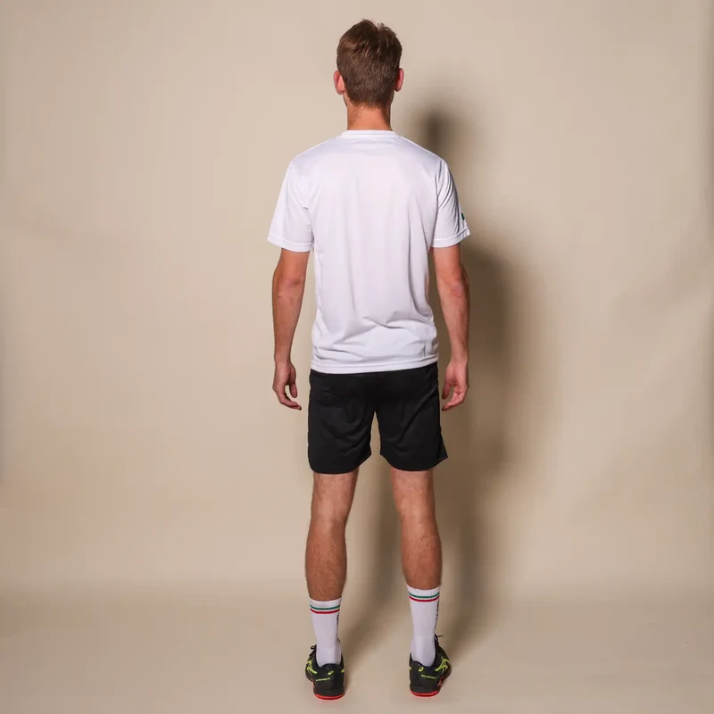 Padelshirt Slim fit Wit