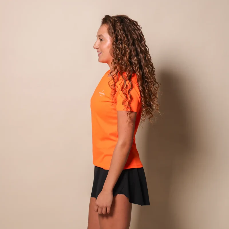 Mrs Padel Shirt Neon Oranje