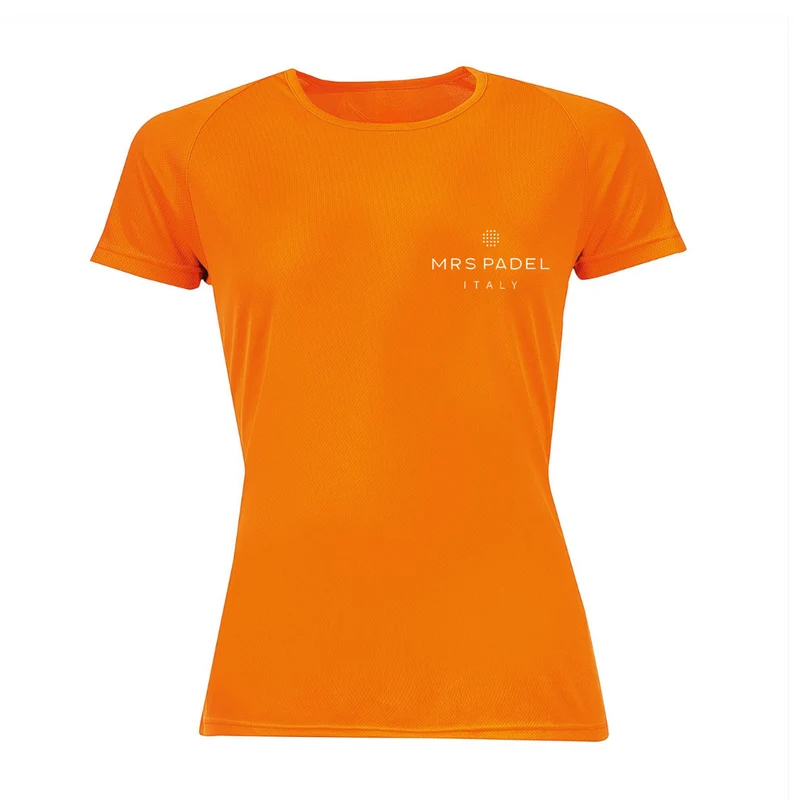 Mrs Padel Shirt Neon Oranje