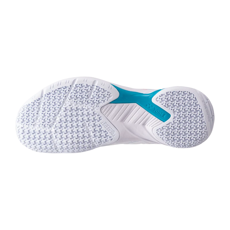 Yonex Power Cushion Cascade Accel Wide Badminton Shoes (White/Sky Blue)
