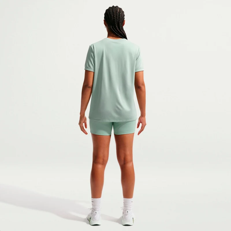 Dri-Fit Regular T-Shirt Damen - graugrün, weiß