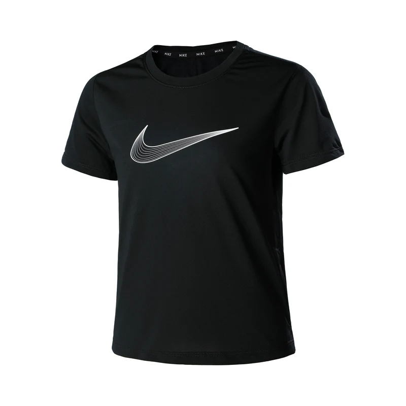 Dri-Fit One Graphic T-Shirt Mädchen-Schwarz,Weiß
