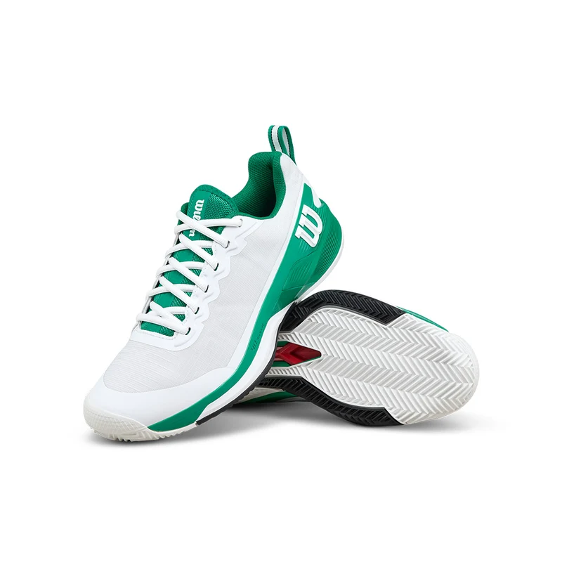 WILSON RUSH PRO 4.5 CLAY White/Green FW25 (Zapatillas)