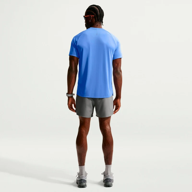 Stride Laufshirt Herren - blau, silber