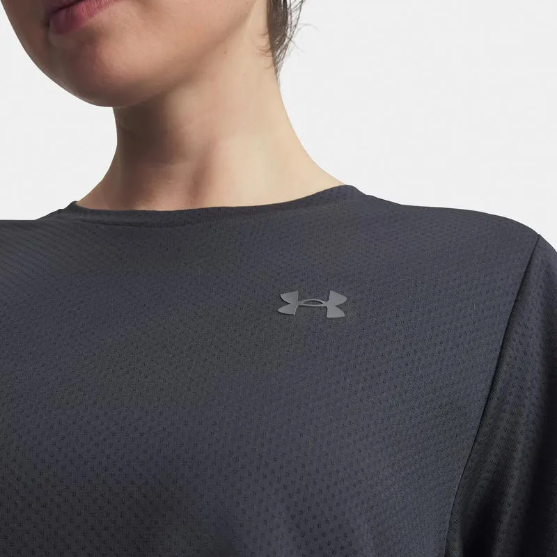Explor Trail Run Graphic Laufshirt Damen-anthrazit, anthrazit