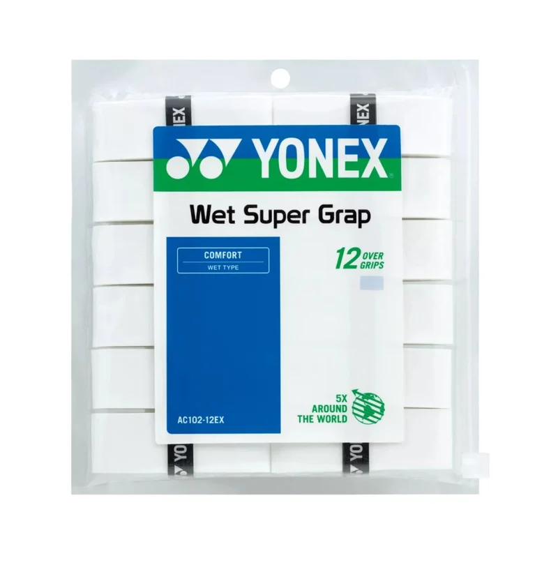 Yonex Wet Super Grap (12-pack, White)