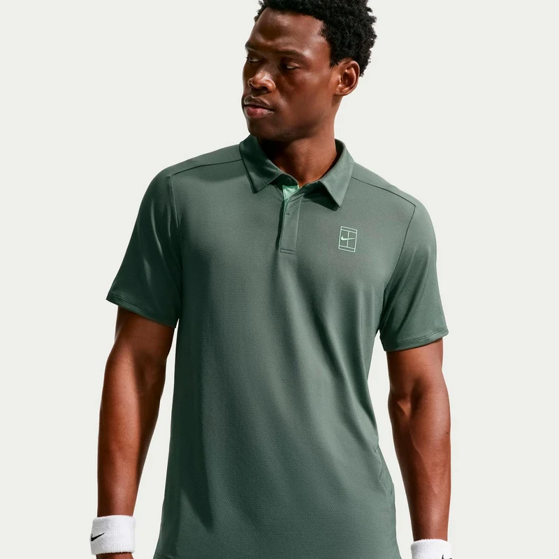 Jannik Sinner Court Dri-FIT Advantage Polo Herren - graugrün