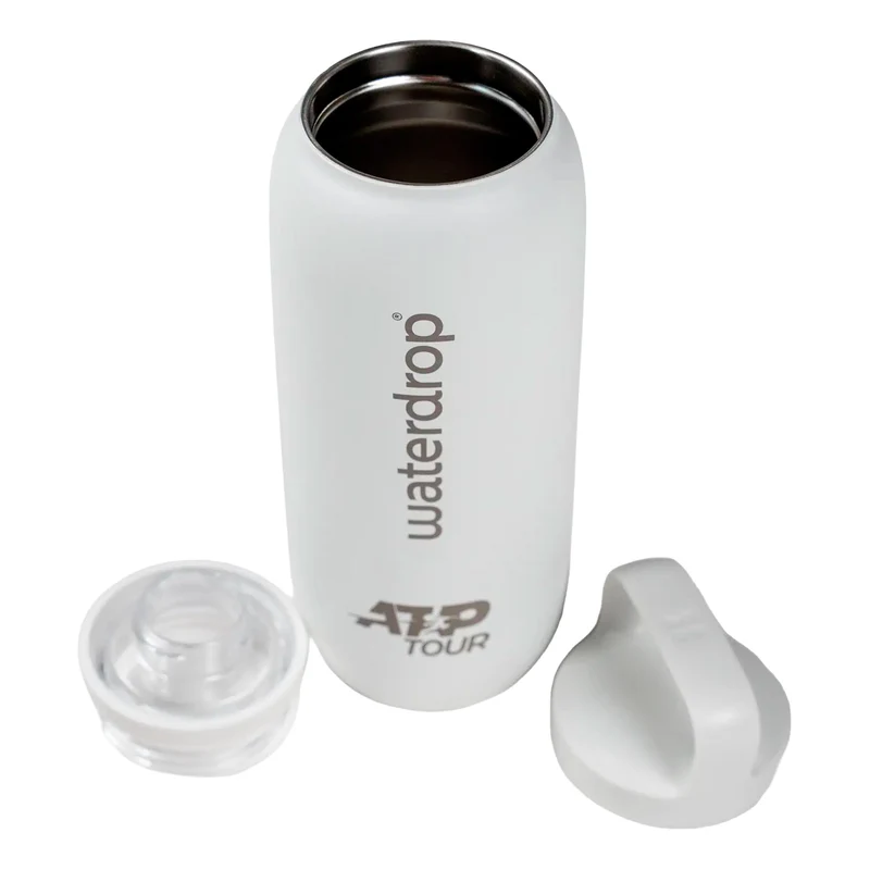 Waterdrop Thermo Bottle 600ml Trinkflasche - weiß, silber