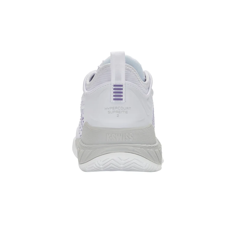 K-Swiss Hypercourt Supreme 2 (Ladies) - White/Lunar Rock/Purple Haze