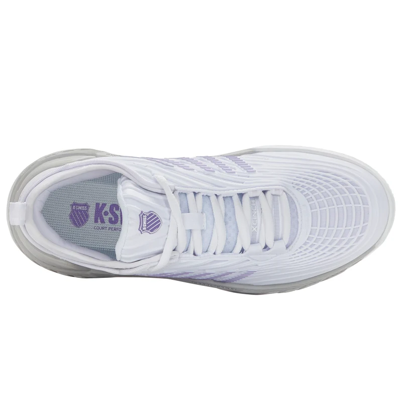 K-Swiss Hypercourt Supreme 2 (Ladies) - White/Lunar Rock/Purple Haze