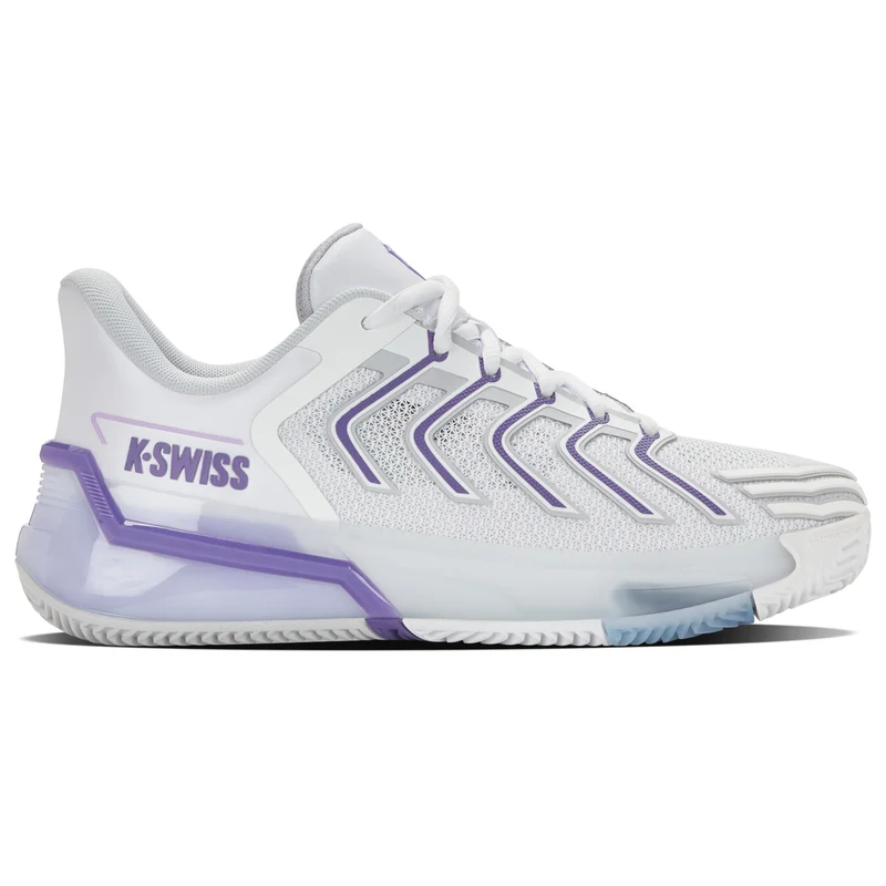 K-Swiss Ultrashot 4 Clay (Ladies) - White/Lunar Rock/Purple Haze
