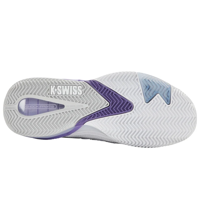 K-Swiss Ultrashot 4 Clay (Ladies) - White/Lunar Rock/Purple Haze