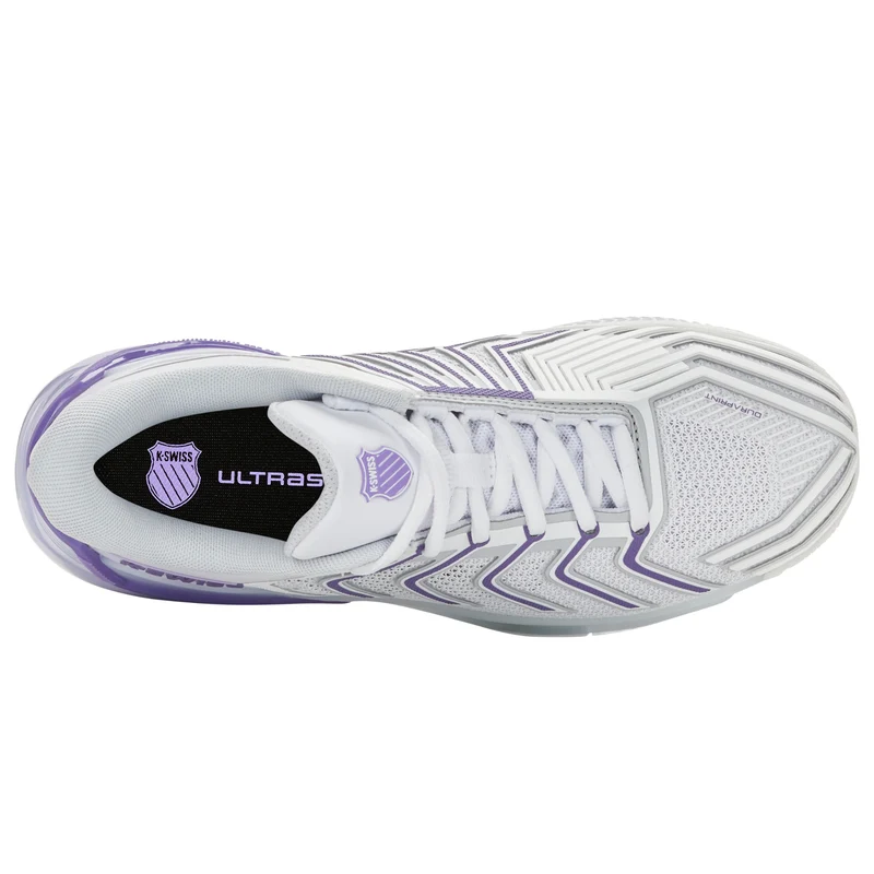 K-Swiss Ultrashot 4 Clay (Ladies) - White/Lunar Rock/Purple Haze