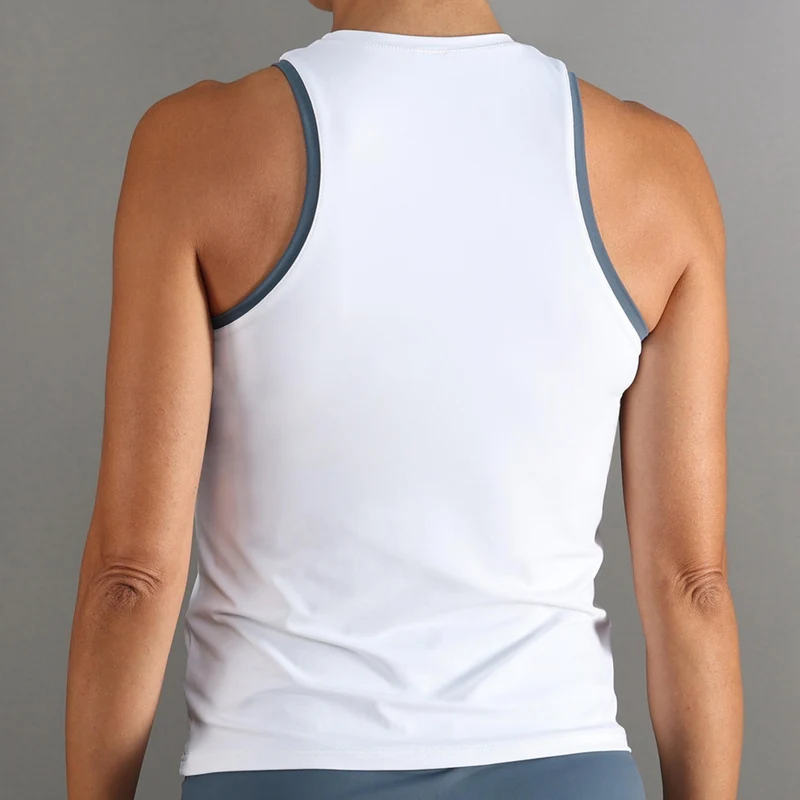 ESSENTIAL Tank-Top Damen - weiß, blau
