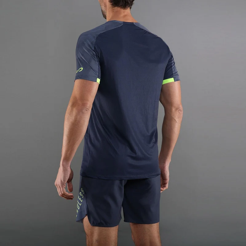 RYKER T-Shirt Herren - blau, neongelb