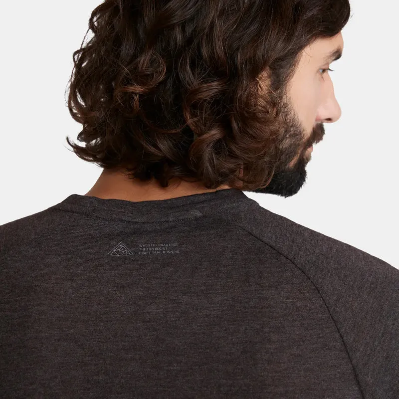 ADV Trail Wool Laufshirt Herren-Dunkelgrau