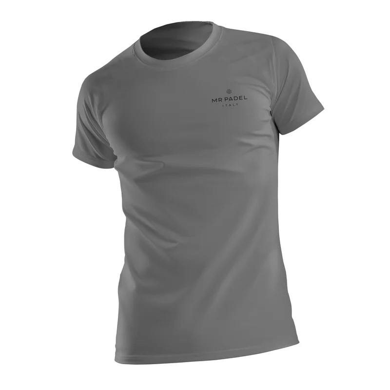 Mr Padelshirt Regular Fit Grijs