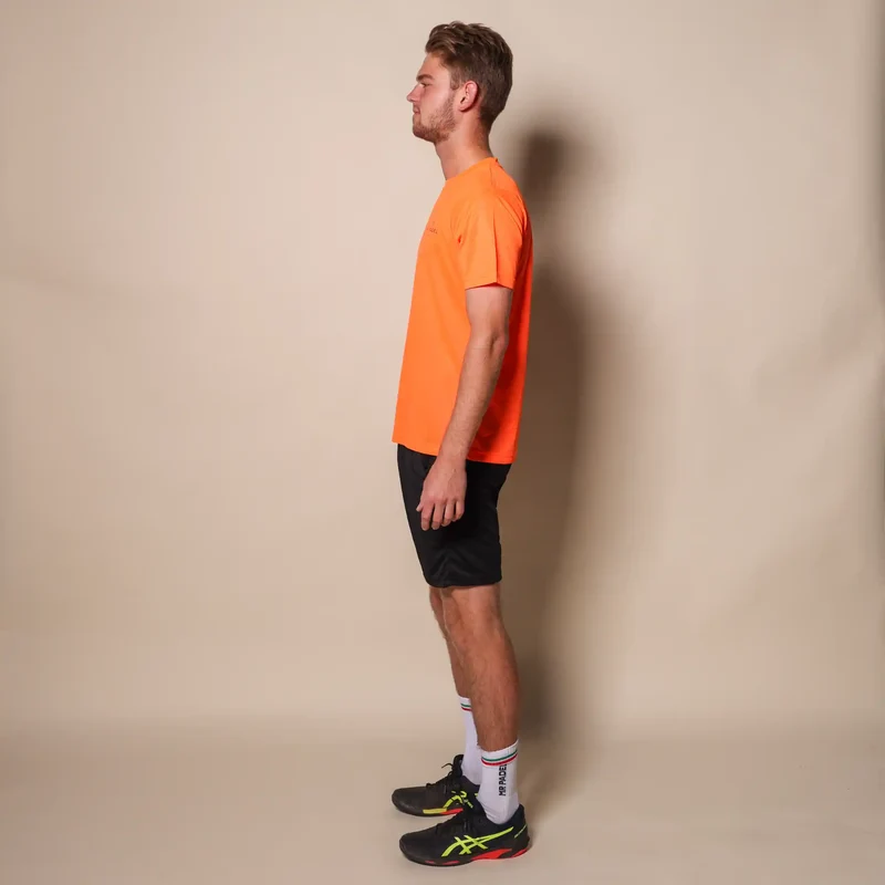 Mr Padelshirt Regular Fit Neon Oranje