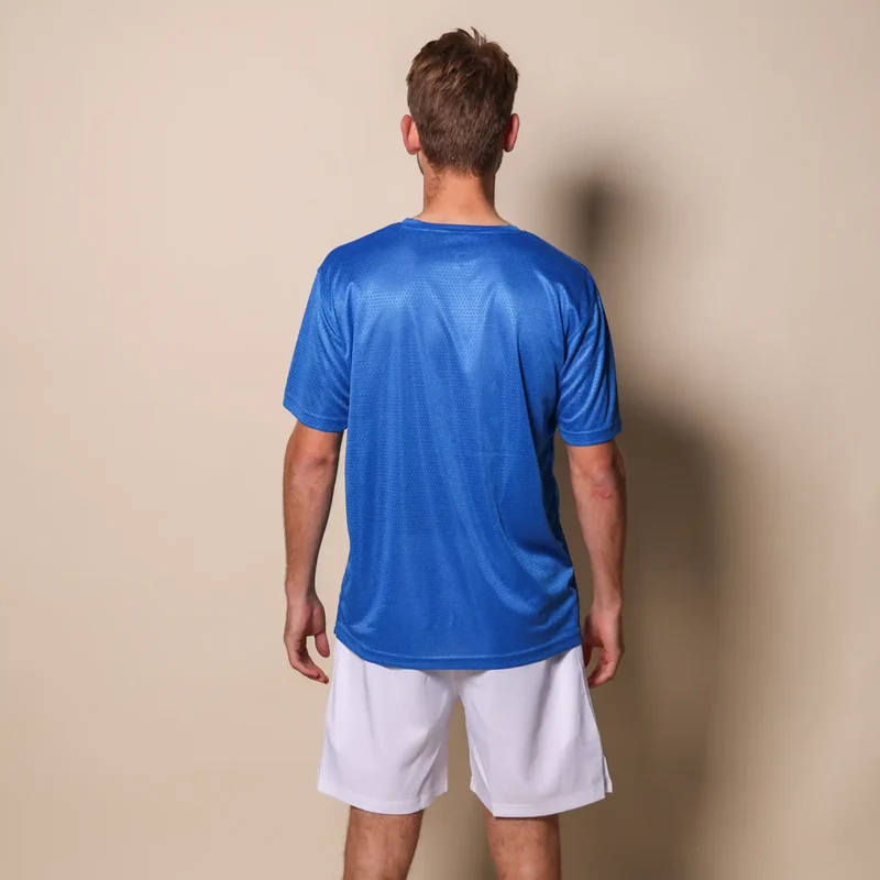 Mr Padelshirt Regular Fit Azzurro Blauw