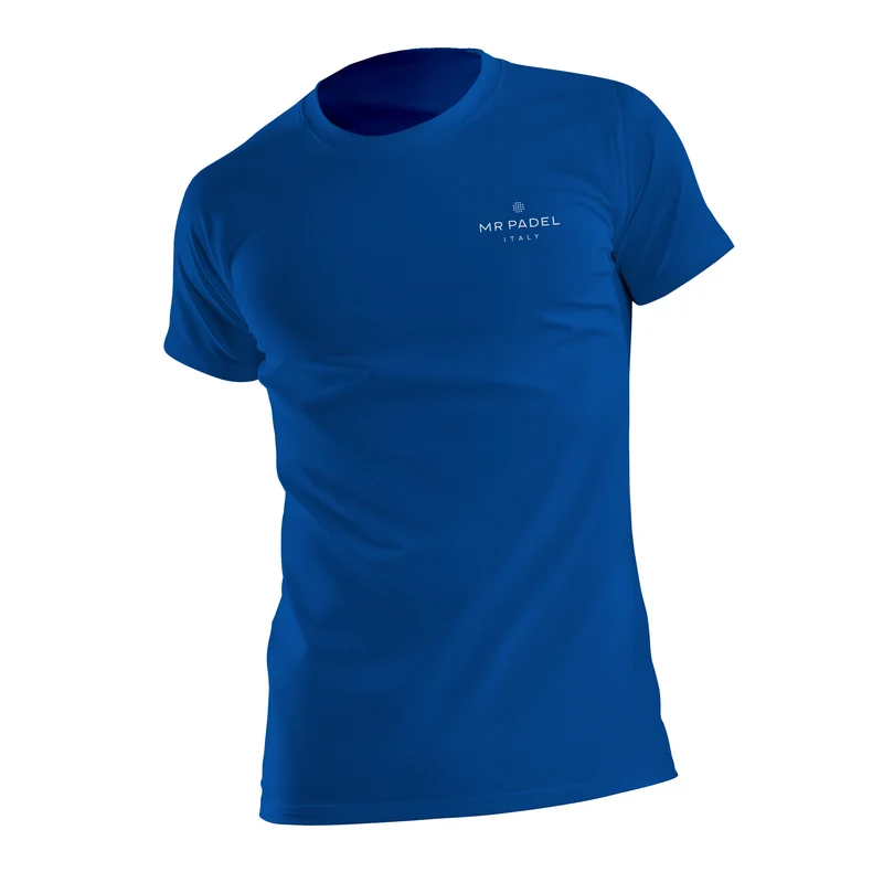 Mr Padelshirt Regular Fit Azzurro Blauw