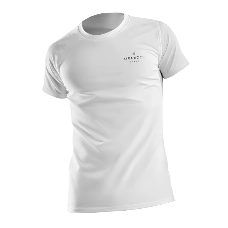 Mr Padelshirt Regular Fit Wit