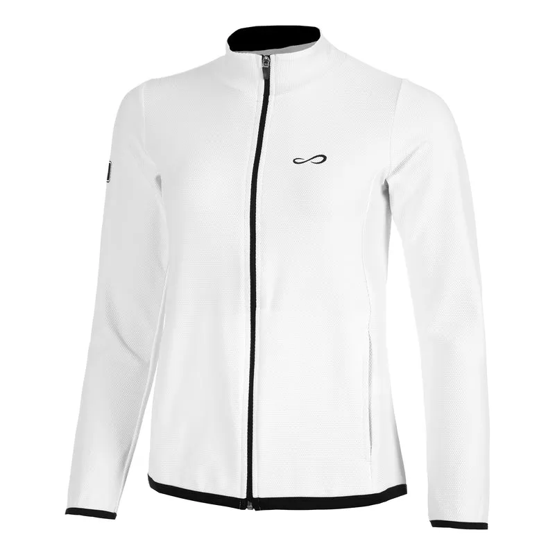 Lithe Trainingsjacke Damen - weiß,