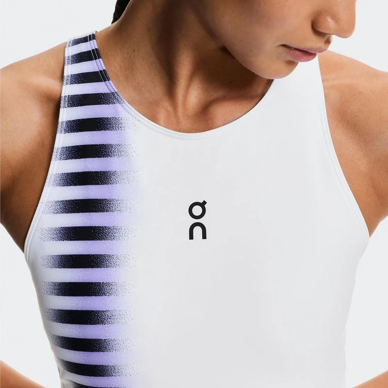 Court Edge Tank-Top Damen - weiß, schwarz