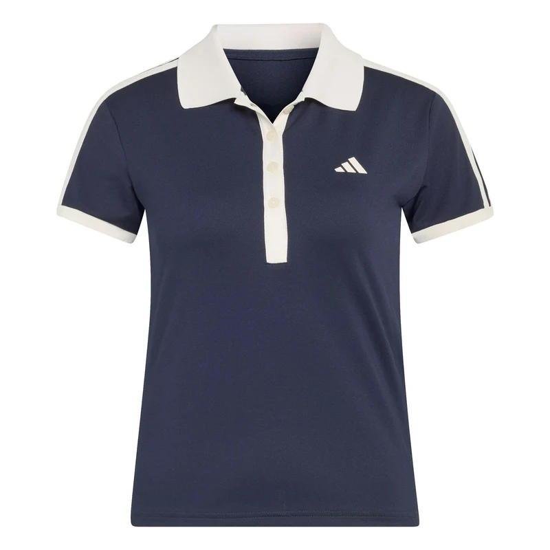 Classics Polo Damen - dunkelblau, beige