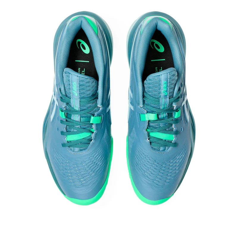 Gel-Resolution X Padelschuh Herren - blaugrau, neongrün