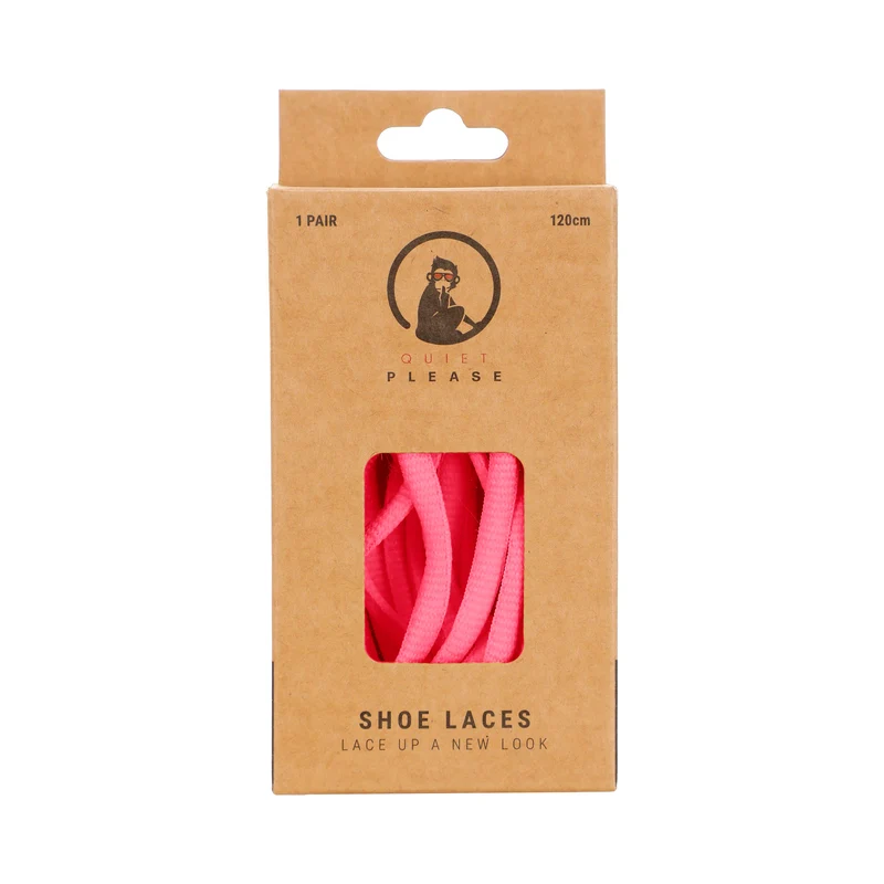 QP shoe laces 120cm Schnürsenkel - pink