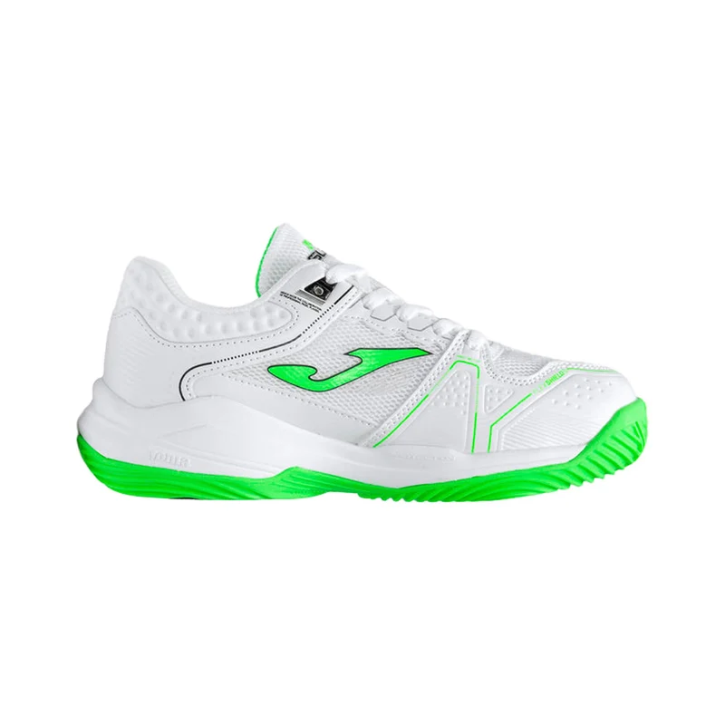 Slam Padelschuh Kinder - weiß, neongrün