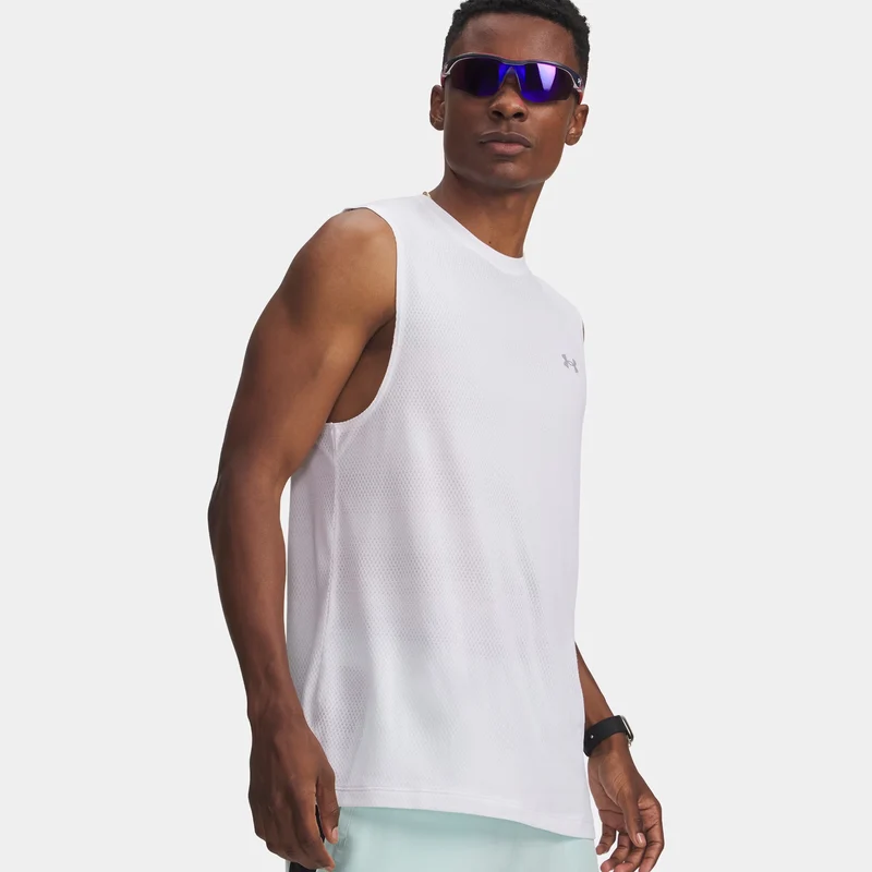 Velociti Laufshirt Herren-weiß, silber