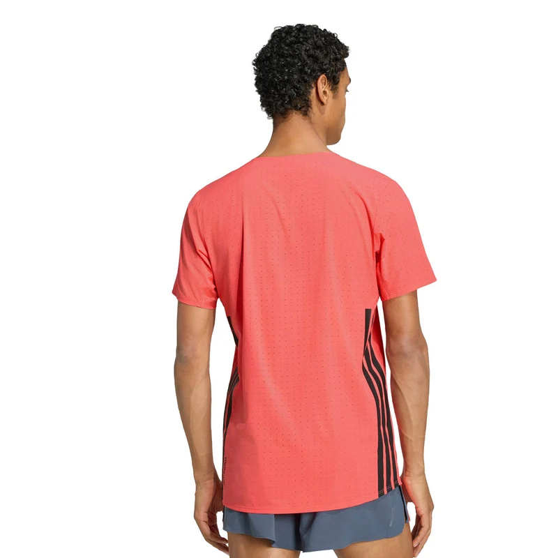 adizero Laufshirt Herren - rot, schwarz