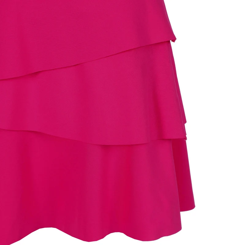 Create Flounce Kleid Damen-Pink,Weiß