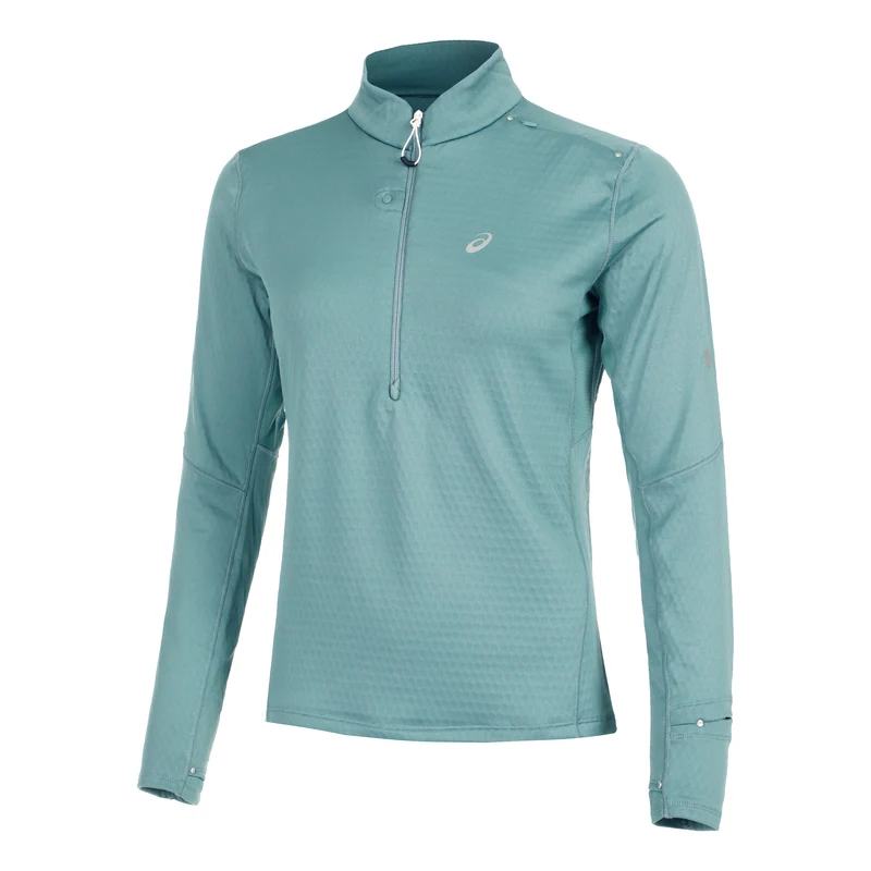 Road Winter 1/2 Zip Mid Layer Laufshirt Damen-Salbei