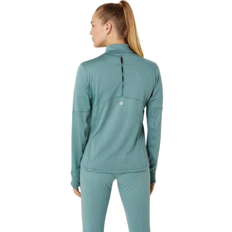 Road Winter 1/2 Zip Mid Layer Laufshirt Damen-Salbei