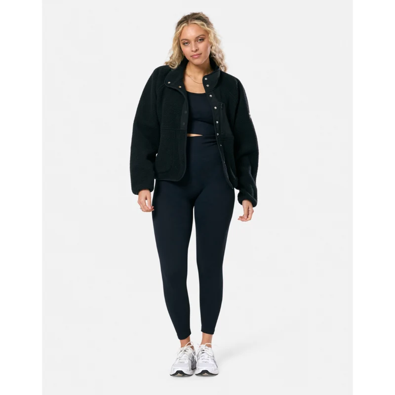 Gym+Coffee Horizon Layer Up Full Snap (Ladies) - Black