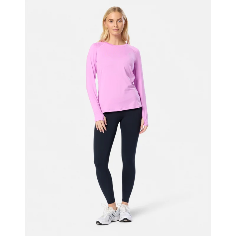 Gym+Coffee Relentless Long Sleeve (Ladies) - Neon Pink