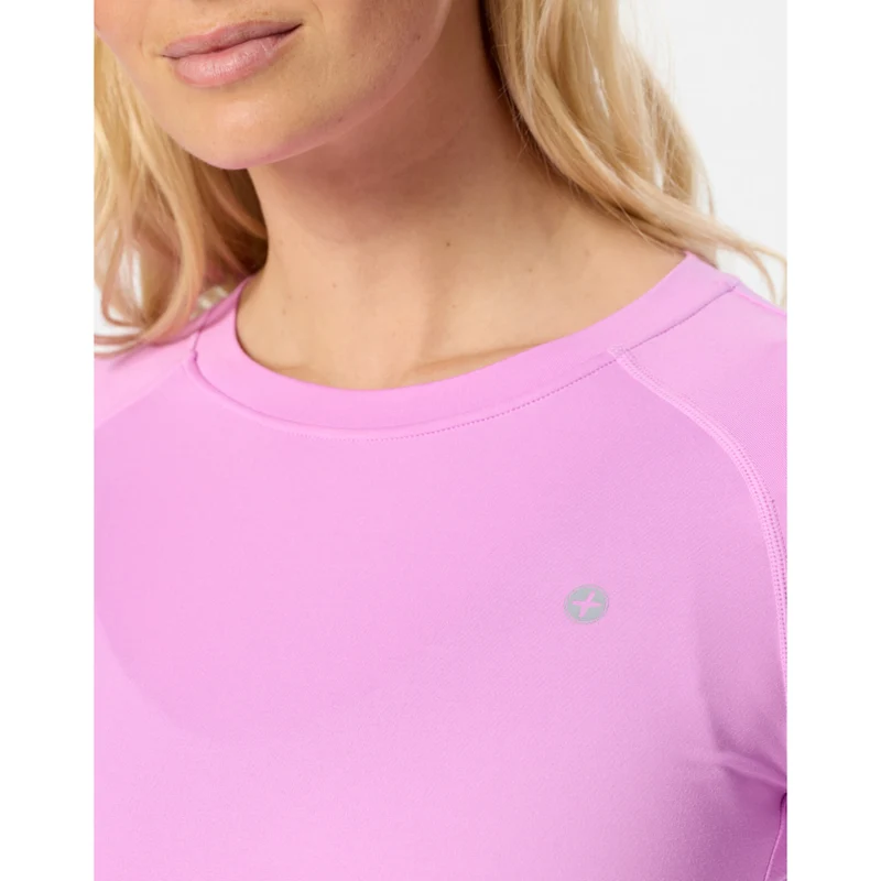Gym+Coffee Relentless Long Sleeve (Ladies) - Neon Pink
