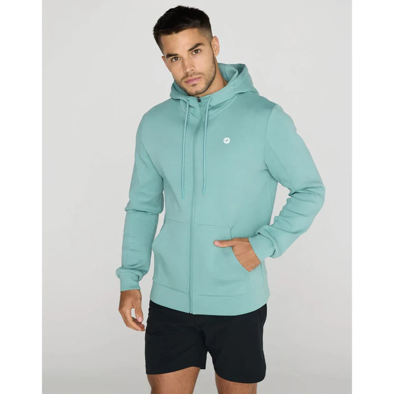 Gym+Coffee Relentless Zip Hoodie (Mens) - Fresh Green