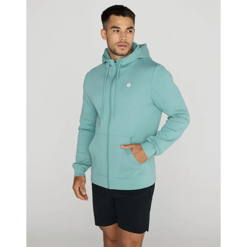 Gym+Coffee Relentless Zip Hoodie (Mens) - Fresh Green
