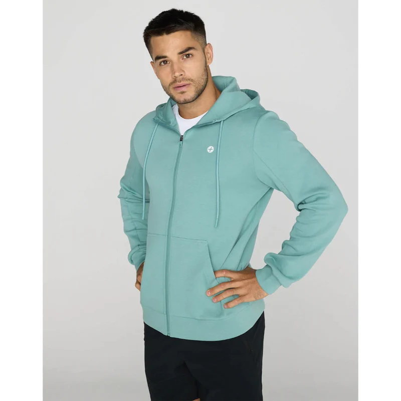Gym+Coffee Relentless Zip Hoodie (Mens) - Fresh Green