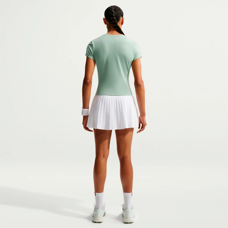 Court Dri-FIT Advantage T-Shirt Damen - graugrün, weiß